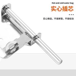 Cerradura de Puerta Esférica Universal Moderna y Simple de Acero Inoxidable para Dormitorios y Baños, Manijas para Puertas y Ventanas de China - Product Image 3