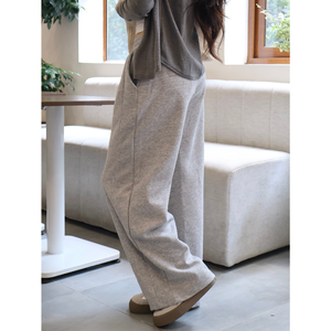 Pantalon Harem Femme à Jambes Larges en Polaire Taille Basse, Faible MOQ, Style Streetwear d'Été, Fabrication ODM/OEM au Vietnam, Échantillon Gratuit - Product Image 1