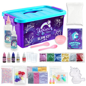 ชุดทำสไลม์โฮมเมดขายส่งจากโรงงาน ดินสี ดินคริสตัล กาวสำหรับทำแบบหล่อ - Product Image 1