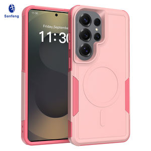 غطاء هاتف محمول وردي للفتيات مقاوم للصدمات، غطاء مطفي لهاتف سامسونج S26 ألترا، غطاء هاتف مغناطيسي من مادتي TPU وPC 2 في 1 - Product Image 1