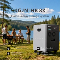 Sistema de Almacenamiento de Energía Doméstico Todo en Uno JGJN HB8k 8KW 16KWh LiFePO4 con Supresión de Incendios por Aerosol, Doble MPPT, IP65, Portátil