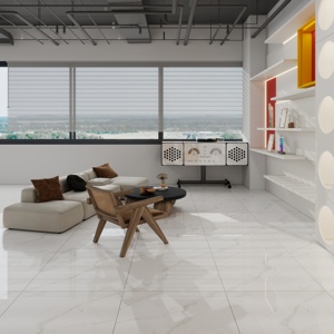 Phật sơn phòng khách giá rẻ 60x60 600x600mm trắng bóng đánh bóng đá cẩm thạch gốm sứ gạch cho sàn nhà - Product Image 4