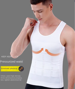 Chaleco Moldeador Elástico para Hombre, Compresión Abdominal, Sin Mangas, Transpirable, para Fitness y Deporte - Product Image 6