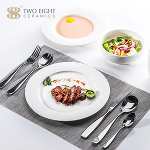 Platos <span class=keywords><strong>de</strong></span> porcelana blancos modernos para catering, juego <span class=keywords><strong>de</strong></span> vajilla <span class=keywords><strong>de</strong></span> lujo, juego <span class=keywords><strong>de</strong></span> cuencos, platos <span class=keywords><strong>de</strong></span> <span class=keywords><strong>cena</strong></span> - Product Image 4