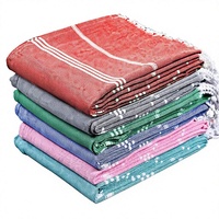 Factory-made Wholesale Turkish Tassel Cotton Beach Towels Blankets Lightweight Breathable Quick-drying Summer Use OEKO-TEX Child