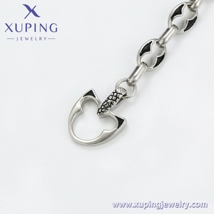 Браслет XUPING из нержавеющей стали с винтажным крестом, щитом и якорем, в ретро-стиле, артикул 75517 - Product Image 5