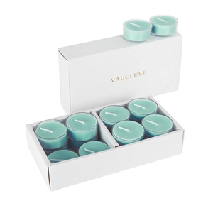 Frascos difusores de velas de lujo coloridos con logotipo personalizado con tapa y cajas de embalaje, caja de embalaje de velas de 10oz y bolsa de papel - Product Image 3