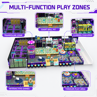 Équipement de terrain de jeu intérieur commercial pour enfants, centre d'activités et centre de divertissement familial