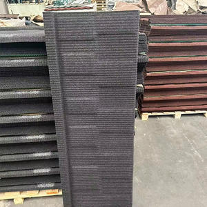 Paneles de tejas de colores D <span class=keywords><strong>ECRA</strong></span>, tejas metálicas con revestimiento de piedra para construcción, en stock - Product Image 1