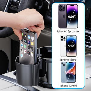Nuevo portavasos universal para coche, extensor de portavasos para coche, portavasos con ranura grande para tarjetas, estante de almacenamiento, soporte para bebidas para coche - Product Image 3