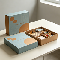 Boîte de jeu de société éducatif pour enfants avec logo personnalisé, emballage en carton recyclable pour jeu d'échecs, impression personnalisée, adapté aux familles