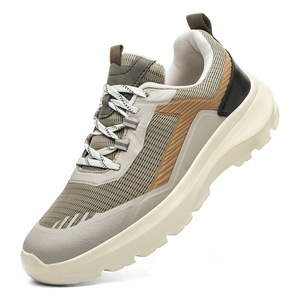 Zapatos para caminar al aire libre, transpirables, con malla de rejilla, con adornos multicolor, suela antideslizante con tacos profundos, para paseos de fin de semana en el campo - Product Image 1