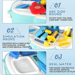 Sacs à dos vétérinaires, ensemble <span class=keywords><strong>de</strong></span> jouets <span class=keywords><strong>de</strong></span> petit médecin, mini clinique <span class=keywords><strong>de</strong></span> médecin, <span class=keywords><strong>jouet</strong></span> médical <span class=keywords><strong>de</strong></span> médecin, valise 3 en 1 - Product Image 6