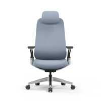 Nouvelle chaise de bureau ergonomique haut de gamme réglable et pivotante en maille, avec dossier en alliage d'aluminium et coussin épais, luxe exécutif