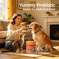 Disponible en stock : Friandises à mâcher probiotiques pour chats et chiens, complément alimentaire doux, fonction digestive saine, soutien immunitaire, soins quotidiens naturels pour animaux de compagnie