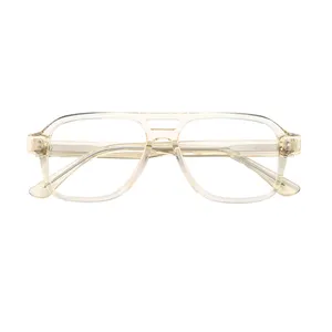 新しいホット販売クラシックスタイル眼鏡フレーム光学眼鏡手作りアセテートメガネフレーム