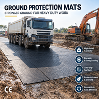 Tapis de protection de sol robustes en PEHD WLT 4x8FT, tapis de chantier, plaques de piste pour excavatrices, vente en gros