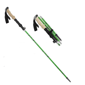 Alpenstock Bâtons <span class=keywords><strong>de</strong></span> trekking pliables en carbone Bâtons <span class=keywords><strong>de</strong></span> <span class=keywords><strong>marche</strong></span> nordiques Poignée confortable en caoutchouc pour la randonnée et l'alpinisme - Product Image 4