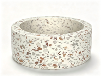Porte-bougie artisanal en marbre naturel et fer, disponible en version simple ou en ensemble, pour la décoration de table à la maison, à l'hôtel - Anniversaire, mariage, Noël