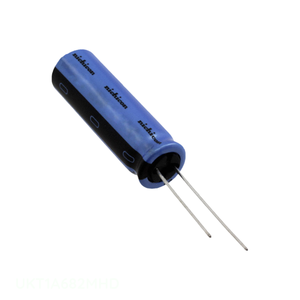 Distribuidor Autorizado: Condensador de Orificio Pasante CAP ALUM 6800UF 20% 10V RADIAL UKT1A682MHD 6800 uF - Product Image 1