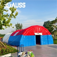Tente ignifuge multi-usages facile et rapide à installer 48 ㎡   Tente de secours gonflable pour exercices de catastrophe et poste de commandement