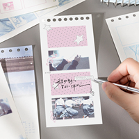 Cuaderno Espiral Personalizado Mr. Paper con Cuadrícula Colorida, Álbum de Recortes de 4 Paneles para Collage Estilo Salty, Diseño de Fotos y Dibujos Diarios