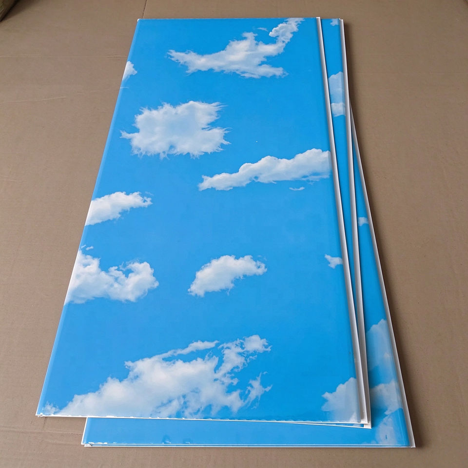 Moderno Styl Modern Design PVC Ceiling Panel, Plastic Decor Ceiling for Living Room ...
