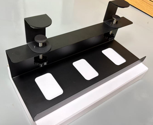 Plateau de gestion des câbles <span class=keywords><strong>JIEN</strong></span> à fixer sous le bureau, sans perçage, en acier allié, pour bureaux debout/en verre, 48 pouces, noir - Product Image 3
