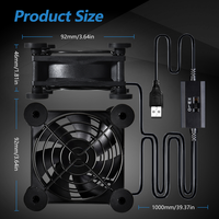 Ventilateur de refroidissement CPU axial sans balais SCD8025 12V silencieux DC, ventilation d'extraction, OEM, électrique, en plastique, double roulement à billes