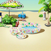 Piscine gonflable Intex 59460-1 Stargaze en PVC, formes ovales/circulaires/rectangulaires/rondes, toutes formes pour jeux aquatiques, multicolores