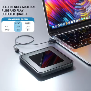 Unidad de <span class=keywords><strong>DVD</strong></span>/CD Externa, Reproductor de <span class=keywords><strong>DVD</strong></span> Portátil, Grabadora de CD/<span class=keywords><strong>DVD</strong></span>, USB 3.0 Tipo-C para Teléfono Móvil, Mac, Windows - Product Image 2