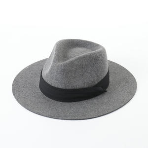 Chapeau Fedora 100% laine pour hommes et femmes, chapeaux de luxe pour l'automne, chapeaux habillés à <span class=keywords><strong>large</strong></span> bord, style élégant pour les occasions professionnelles et en plein air - Product Image 1