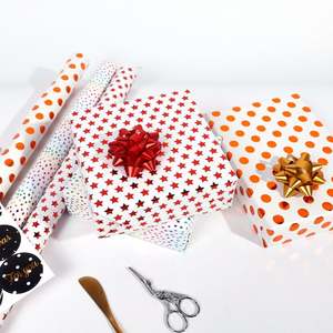 High Quality Wholesale 80g Coated <b>Christmas</b> Art <b>Paper</b> 43*300cm Gift <b>Luxury</b> Custom Birthday <b>Wrapping</b> <b>Paper</b> Roll - Product Image 6