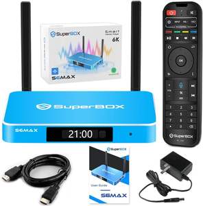 Version 2025 S6 Max Entièrement Équipé 6K Ultra HD avec Commande Vocale Android 12 4 Go RAM/64 Go ROM WiFi 6 et pour 5.2 - Product Image 1