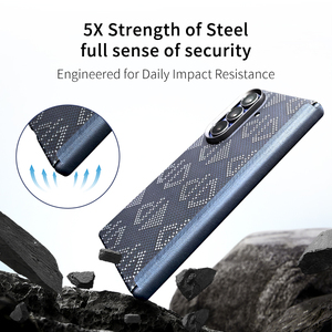 Étui de téléphone de luxe en <span class=keywords><strong>fibre</strong></span> d'aramide léger pour Z Fold7, antichoc, anti-traces de doigts, avec anneau magnétique, personnalisé - Product Image 5