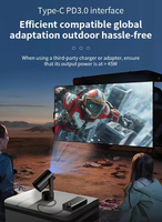 Mini projecteur vidéo LED V2 LCD Android 12 avec mise au point automatique, courte focale, haut-parleurs intégrés, 2500 lumens, prise en charge 4K, stéréo HIFI, portable