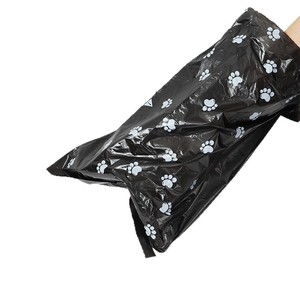 Bolsas para excrementos de mascotas, gruesas, de HDPE, portátiles, para desechos de perros, negras - Product Image 1
