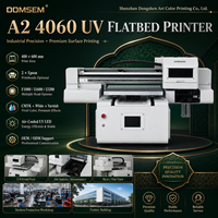 Impresora UV Plana A2 4060 de 400x600mm con Doble Cabezal de Impresión y Circulación de Tinta Blanca