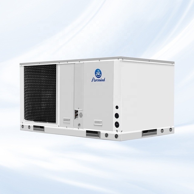 Puremind Rooftop Air Conditioner 36000Btu to 60000Btu 3 4 5 Ton R410a 13 15 SEER Rooftop Package Unit for Hotels Multi Position