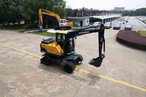 Excavatrice diesel Hyundai HW80 d'occasion en excellent état de fonctionnement, prix compétitif en vente - Product Image 6