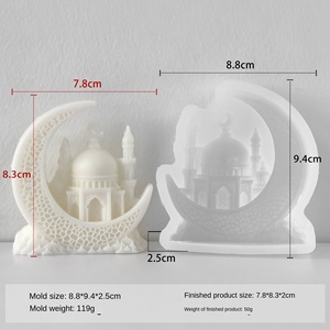 Moule en silicone lune très populaire <span class=keywords><strong>pour</strong></span> gâteaux, étoiles et croissants, idéal <span class=keywords><strong>pour</strong></span> la fabrication de bougies en résine, outil de cuisson 3D <span class=keywords><strong>pour</strong></span> <span class=keywords><strong>fondant</strong></span> et chocolat, décoration d'intérieur - Product Image 6