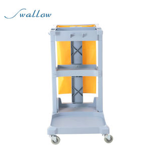 Carro <span class=keywords><strong>de</strong></span> Limpieza Resistente para Conserje, Material Plástico para Uso en Hoteles y Hospitales - Product Image 6
