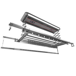 Electric Ceiling Clothes Drying Rack Heat Drying Clothes Rack <b>Wall</b>-Mounted Aluminum <b>Hanger</b> Folding for Home - Product Image 1