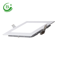 Plafonnier LED carré encastré 24W, AC85 - 265V, pour bureau, maison, hôtel, intérieur