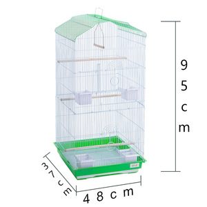 <span class=keywords><strong>Cage</strong></span> à oiseaux de luxe en bois massif et en fer - Grande volière d'intérieur pour perroquets et petits oiseaux - Product Image 2