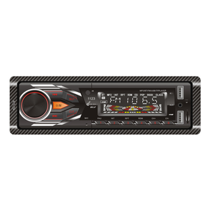 Reproductor de audio para coche, de un solo DIN, MP3, con Bluetooth, manos libres, radio FM, luces de colores cambiantes, reproductor estéreo para automóvil. - Product Image 1