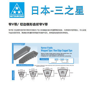 Correas de Transmisión Originales Japonesas Mitsubishi SPB2240 2360 2410, Resistentes a Altas Temperaturas y al Desgaste - Product Image 3