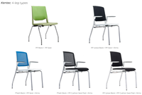 Ensemble de mobilier de bureau chaises en plastique polypropylène chaise pivotante de bureau chaise de direction pour réunion de réception