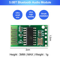 Receptor de Audio MP3 Inalámbrico Bluetooth VIRE BT5.0 5V Placa de Circuito Bluetooth Mp3