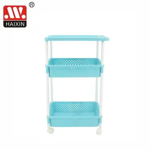 Multipurpose Small 3tier Pull Out Removable Storage Corner Organizer Bathroom Rack Plastic Shelf Wheels